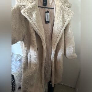 Nasty gal oversized Sherpa coat